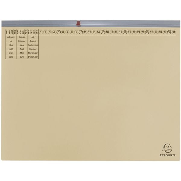 EXACOMPTA 25er-Pack Hängehefter »Exaflex« kaufmännische Heftung blau, 31.6x26.5 cm Image