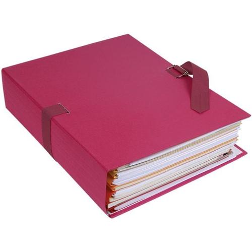 10er-Pack Dokumentenmappe »Papier toillé« rot, EXACOMPTA, 24×32 cm