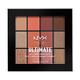 NYX Professional Makeup Ultimate Multi-Finish Shadow Palette, Lidschatten-Palette, Warm Rust 08