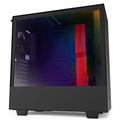 NZXT H510i - Compact ATX Mid-Tower PC Gaming Case - Front I/O USB Type-C Port - Vertical GPU Mount - Tempered Glass Side Panel - Integrated RGB Lighting- Water-Cooling Ready - Black/Red