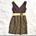 Anthropologie Dresses | Anthropologie Baraschi Storm Of Shape Dress | Color: Brown/Yellow | Size: 6