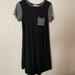 Lularoe Dresses | Black And Gray Xs Lularoe Carly | Color: Black/Gray | Size: Xs