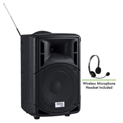 Oklahoma Sound PRA-8000/PRA8-7 Pro Audio Bluetooth Wireless Portable PA System with Wireless Headset Microphone - 40W