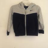 Nike Jackets & Coats | Nike Fleece Full Zip Hoodie Jacket Boys 24m | Color: Blue/Gray | Size: 24mb