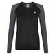 Dare 2b Damen Exchange Fast Wicking Quick Drying Thermal Ski and Snowboard Active Base Layer Long Sleeve Top with Anti-Bacterial Odour Control Treatment Baselayer, Schwarz/Ebenholzgrau, 32