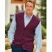 Blair Men's John Blair Cable-Front Vest - Red - 2XL