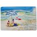 Highland Dunes Westby Children at the Beach Non-Slip Indoor Only Door Mat Synthetics | Rectangle 1'6" x 2'2" | Wayfair