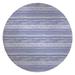 Gray 60 x 0.08 in Area Rug - Highland Dunes Evans Washy Watercolor Stripe Light Blue/Area Rug Polyester | 60 W x 0.08 D in | Wayfair