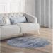 Blue/Gray 60 x 0.08 in Area Rug - Highland Dunes Farley Power Loom Gray/Dark Blue Rug Polyester | 60 W x 0.08 D in | Wayfair