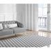 Gray/White 60 x 0.08 in Area Rug - Wrought Studio™ Vigue Prism Power Loom Gray/Beige/Ivory Rug Polyester | 60 W x 0.08 D in | Wayfair