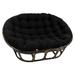 World Menagerie Indoor Papasan Cushion Polyester/Cotton Blend in Black | 8 H x 60 W in | Outdoor Furniture | Wayfair 93304-78-TW-BK