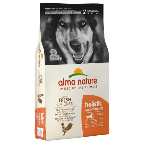 12 kg Almo Nature Holistic Adult Huhn & Reis Large Hundetrockenfutter