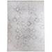 White 24 x 0.08 in Area Rug - One Allium Way® Burton Geometric Gray Area Rug Polyester | 24 W x 0.08 D in | Wayfair