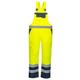 Portwest S488 Men's Hi Vis Bib and Brace Work Overalls - Waterproof Breathable Contrast Rain Dungarees Yellow/Navy, 4X-Large