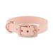 . Blush Pink Pleather Dog Collar, X-Small/Small