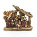 Kurt Adler 11 Piece Resin Table Piece Nativity Set Wood in Brown | 7 H x 9.5 W x 10 D in | Wayfair N1020