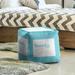 East Urban Home Denver Colorado Cube Ottoman Polyester/Fade Resistant/Scratch/Tear Resistant in Blue | 13 H x 13 W x 13 D in | Wayfair