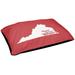 East Urban Home Sweet Norfolk Outdoor Dog Pillow Polyester in Red | 6 H x 28 W x 18 D in | Wayfair AD4DB54A00554301B167B6A6037E897F