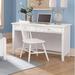 Lark Manor™ Yaovi Solid Wood Desk Wood in White | 30 H x 52 W x 24 D in | Wayfair 92FE75FD345C4B48A8596152816110EE