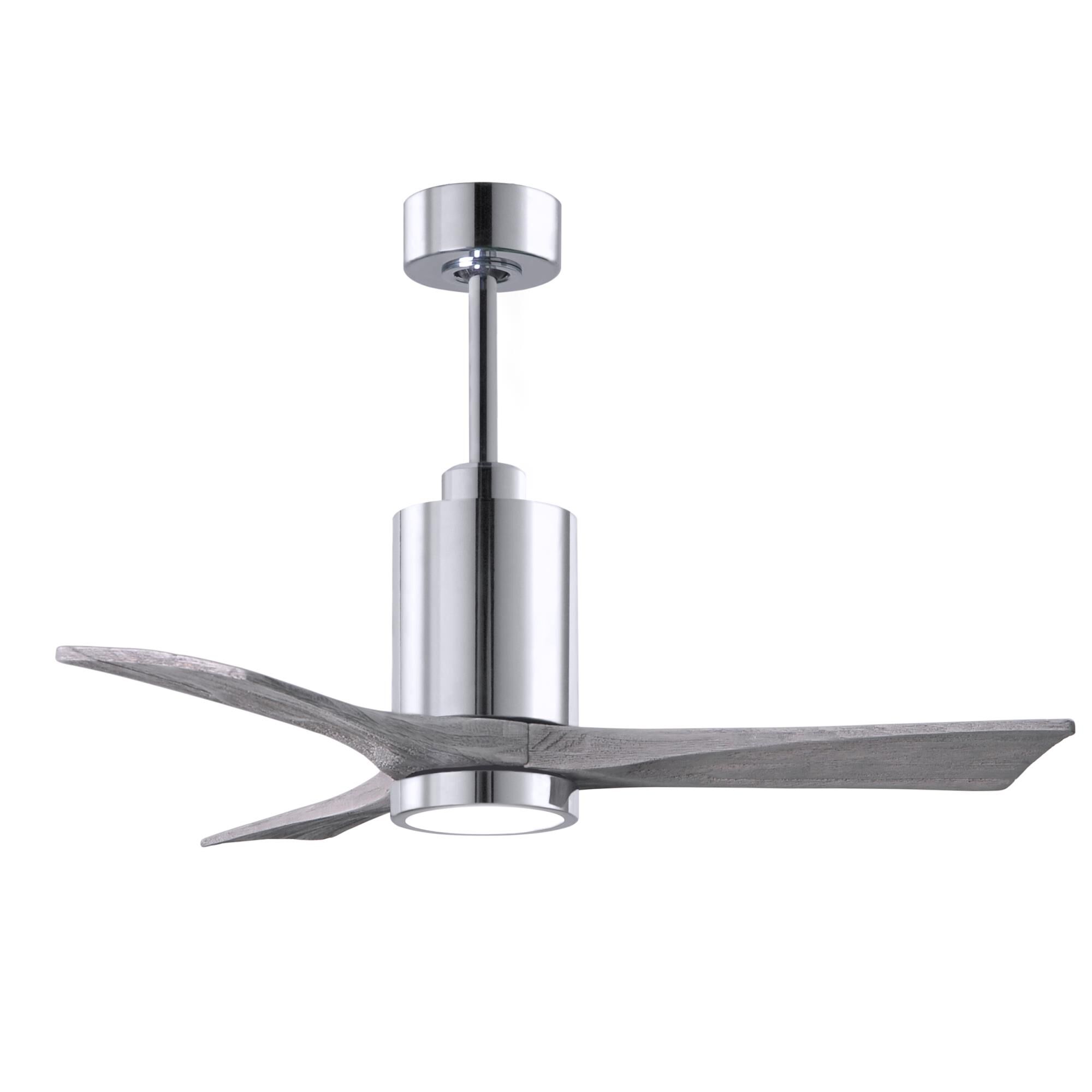 Matthews Fan Company Patricia 42 Inch Ceiling Fan with Light Kit - PA3-CR-BW-42