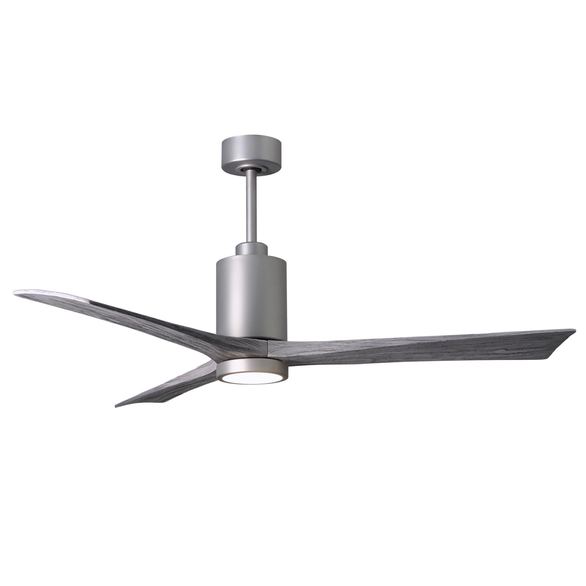 Matthews Fan Company Patricia 60 Inch Ceiling Fan with Light Kit - PA3-BN-BW-60
