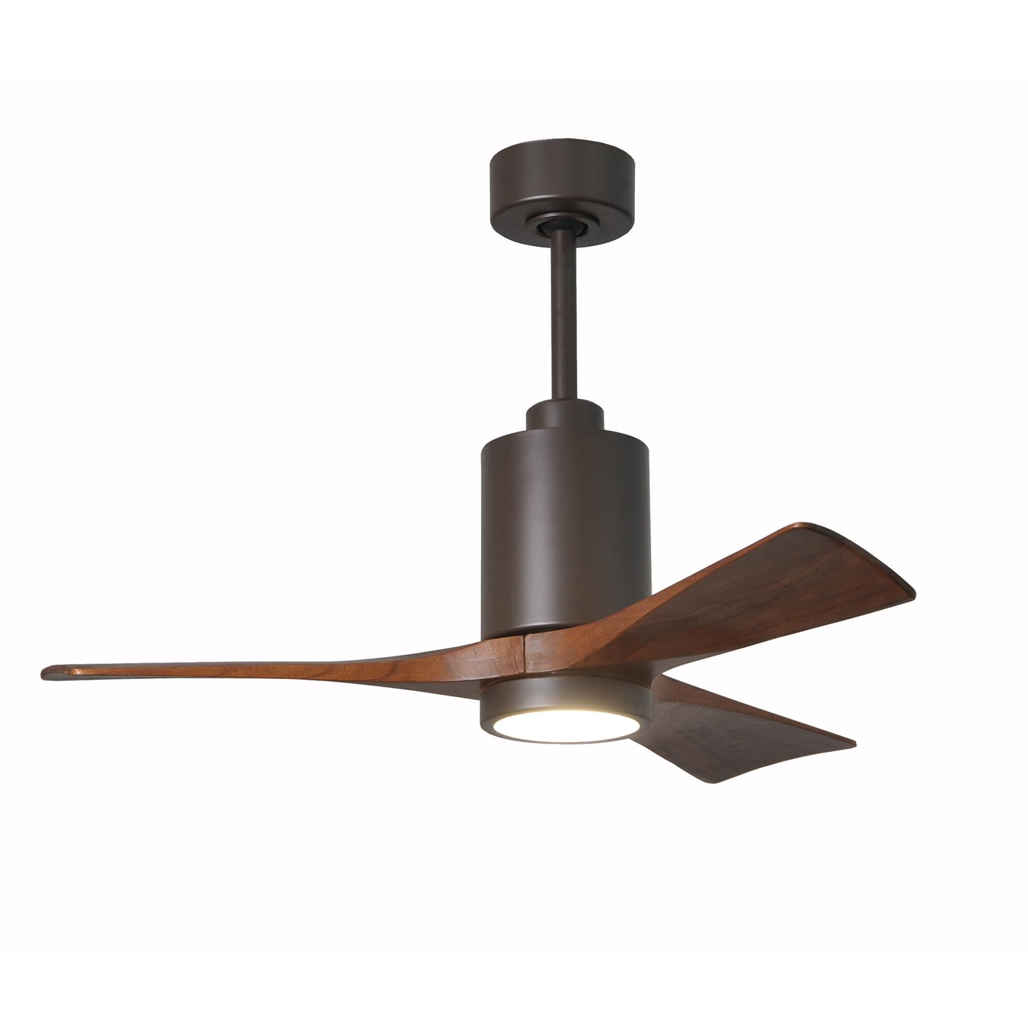 Matthews Fan Company Patricia 42 Inch Ceiling Fan with Light Kit - PA3-TB-WA-42