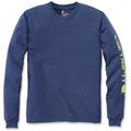 Carhartt Logo Longsleeve ( Longsleeve ), bleu, taille XL