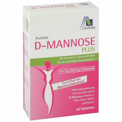 D-Mannose Plus 2000 mg Tabl.m.Vit.u.Mineralstof. 60 St Tabletten Image