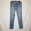 American Eagle Outfitters Jeans | American Eagle Blue Super Stretch Jeans Jegging | Color: Blue | Size: 10