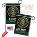 Breeze Decor Army Proudly Family American Military Impressions Decorative Vertical 2-Sided 1'5 x 1' ft. Polyester Flag Set | Wayfair