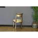 Astoria Grand Nesler Dining Chair Wood/Upholstered/Fabric in Brown/Gray | Wayfair B39553ED96F246D8B705297B2A3D0DBF