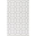 White 36 x 24 x 0.16 in Area Rug - George Oliver Geometric Handwoven Gray Indoor/Outdoor Area Rug Polyester | 36 H x 24 W x 0.16 D in | Wayfair