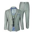 Reegan Designer Cavani Boys Slim Fit Wedding Suits 3 Piece in Light Grey Age 11 Years