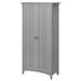 Bush Furniture Salinas Kitchen Pantry Cabinet w/ Doors in Cape Cod Gray - Bush Furniture SAL014CG