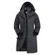 Mountain Warehouse Alaskan Womens 3 in 1 Long Jacket -Waterproof Rain Jacket, Thermal Tested Ladies Winter Coat, Breathable Raincoat, Taped Seams, Adjustable -for Travel Jet Black 28