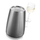 Vacu Vin Elegant Wine Cooler Wine Chiller Stainless Steel in Gray | 8.2 H x 5.9 W x 5.9 D in | Wayfair 3649360