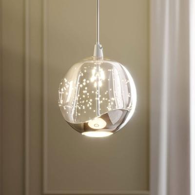 Glas Hängelampe Hayley Lucande, klar / transparent, für Wohn- / Esszimmer, Glas, Modern, Pendelleuchte Image