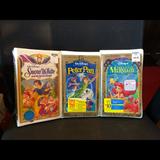 Disney Other | 3 New Vhs Little Mermaid, Snow White & Peter Pan. | Color: White | Size: Osbb