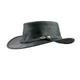 Black Jungle Bulat Leather hat Western hat Cowboy hat Australien hat (Black, XL)