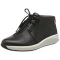 Clarks Damen Un Rio Mid Sneaker, Schwarz (Black Leather Black Leather)