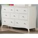 Winston Porter Kilduff 7 Drawer Dresser Wood in Brown/White | 34.5 H x 52.5 W x 17.25 D in | Wayfair FE894356D19940F09D98A506C04462CD