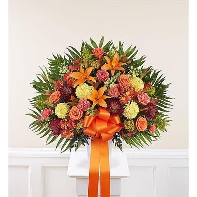 1-800-Flowers Flower Delivery Heartfelt Sympathies Standing Basket Fall Small