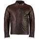 Mens Daytona Vintage Brown Classic Style Leather Jacket - Brown Leather Jackets Mens (Vintage Brown, Large)