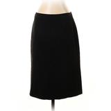 Ann Taylor Casual Skirt: Black Solid Bottoms - Women's Size 4