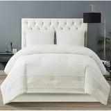 Christian Siriano Kristen Comforter Set Polyester/Polyfill/Microfiber in White | King Comforter + 2 Shams | Wayfair CS3220WTKG-1500