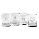 Red Barrel Studio® Fortunato 4 Piece 14 oz. Drinking Glass Set Glass | 4.13 H x 3.25 W in | Wayfair DF16CFC61DA54F4393B13CCDA2B966E8