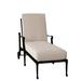 Woodard Wiltshire 79.3" Long Reclining Single Chaise Metal in Black | 25 H x 28.25 W x 79.25 D in | Outdoor Furniture | Wayfair 4Q0470-92-40Y