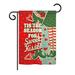 Breeze Decor Season Sweet Kisses Winter Vertical American 2-Sided 19 x 13 in. Garden Flag in Red/Green | 18.5 H x 13 W in | Wayfair