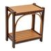 August Grove® Spokane Outdoor Side Table Plastic in Brown | 22 H x 20 W x 12 D in | Wayfair 6A7F72DFCAB34E24BFDE5FEA258B7203