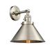 Gracie Oaks Doolittle 1 - Light Armed Sconce Metal in Gray | 8 H x 10 W x 11 D in | Wayfair 09EAA48464A64795ACF198C0367F9634